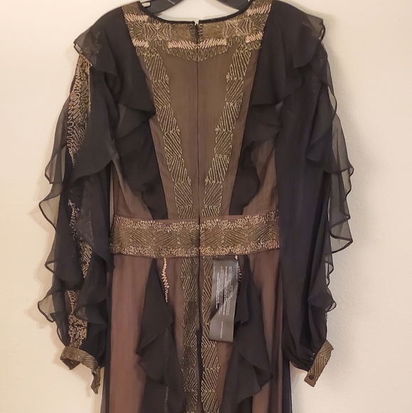 BCBG MAXAZRIA Embroidered Maxi Dress 2 NWT - Picture 5 of 6